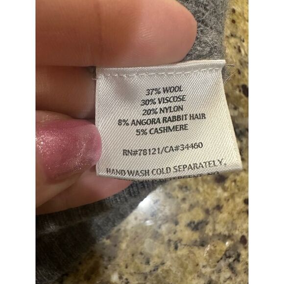 Eileen Fisher Button Down Cardigan Sweater Wool Cashmere Elbow Sleeve Medium EUC - Picture 5 of 14